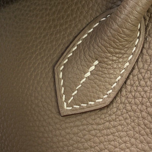 エルメス バーキン30 エトゥープ/シルバー金具 トゴ □K刻印 HERMES Birkin ハンドバッグ