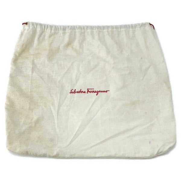 サルヴァトーレ・フェラガモ ショルダーバッグ ヴァラリボン レザー Ferragamo 黒