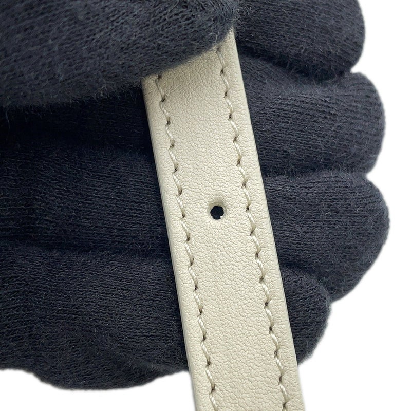 ミュウミュウ ハンドバッグ ジップド トップハンドル シープファー 5BB092 MIUMIU 2way 白