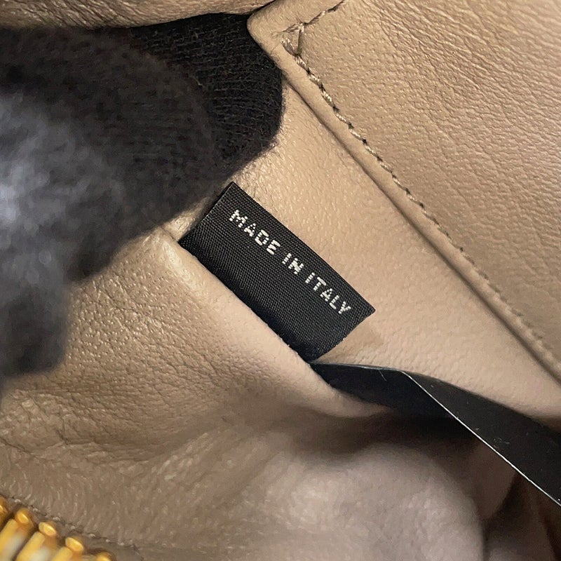 ミュウミュウ ハンドバッグ ジップド トップハンドル シープファー 5BB092 MIUMIU 2way 白