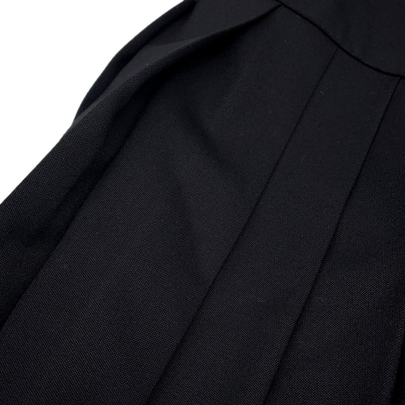 ミュウミュウ ワンピース ミニシャツドレス プリーツ レディースサイズ36 MF5621 Miu Miu トップス 黒