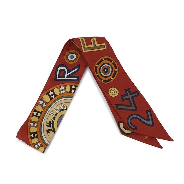 エルメス トートバッグ ガーデンツイリーTPM ツイリー付 ルージュヴィフ/シルバー金具 スイフト □J刻印