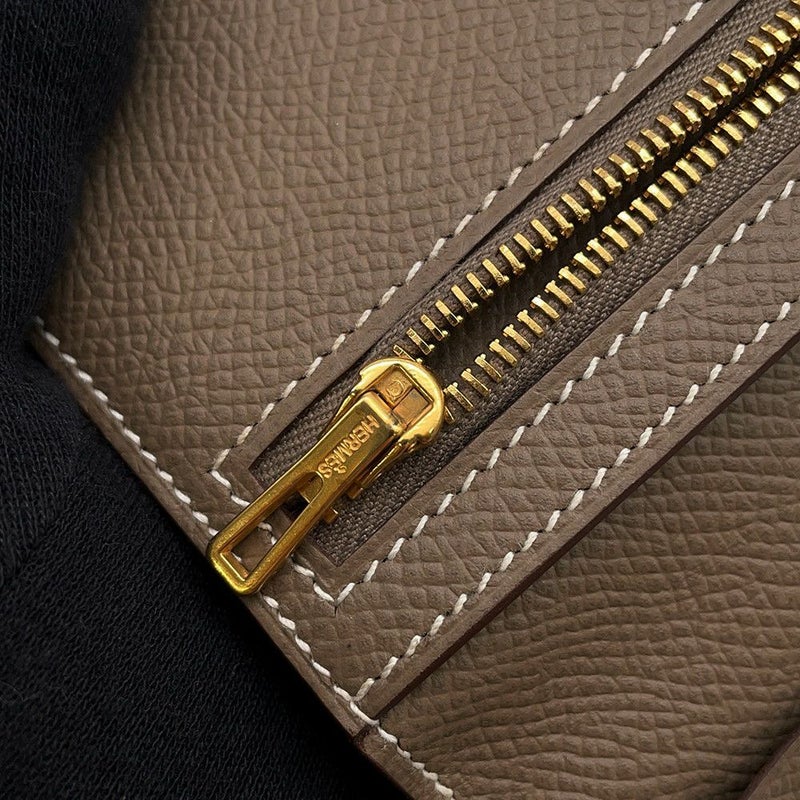 エルメス 長財布 ベアンスフレ エトゥープ/ゴールド金具 エプソン A刻印 HERMES 財布