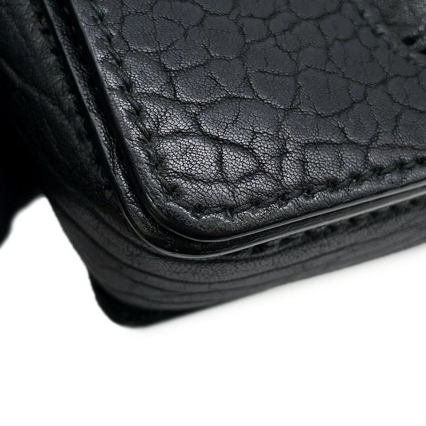 クリスチャン・ディオール ショルダーバッグ ディオレボリューション モザイクロゴ レザー Christian Dior 黒