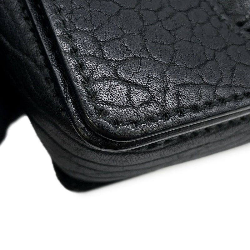 クリスチャン・ディオール ショルダーバッグ ディオレボリューション モザイクロゴ レザー Christian Dior 黒