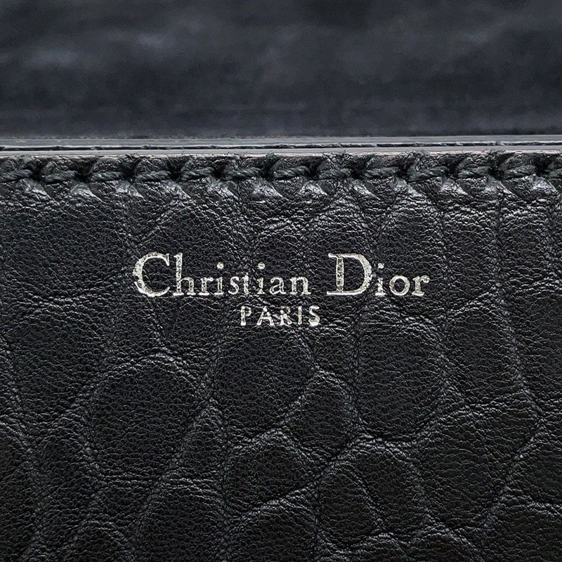 クリスチャン・ディオール ショルダーバッグ ディオレボリューション モザイクロゴ レザー Christian Dior 黒