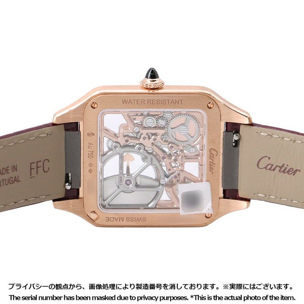 カルティエ サントス デュモンスケルトン LM WHSA0030 Cartier 腕時計 スケルトン文字盤