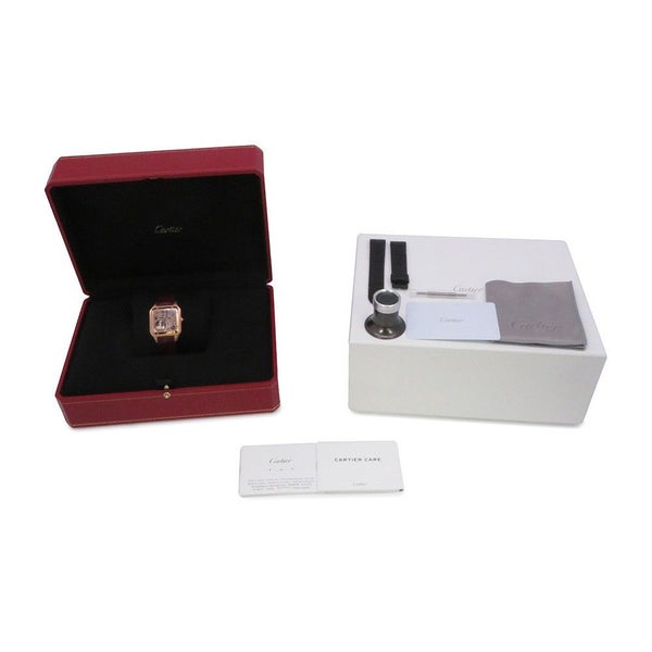 カルティエ サントス デュモンスケルトン LM WHSA0030 Cartier 腕時計 スケルトン文字盤