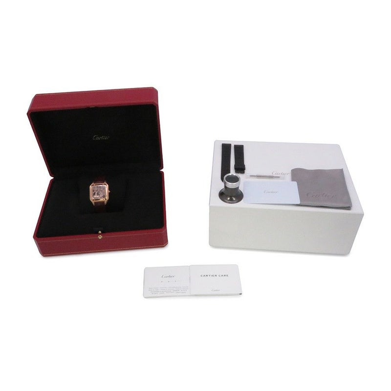 カルティエ サントス デュモンスケルトン LM WHSA0030 Cartier 腕時計 スケルトン文字盤