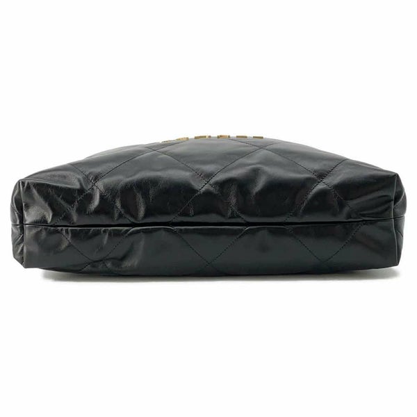 シャネル ハンドバッグ シャネル22 シャイニーカーフレザー AS3261 CHANEL バッグ ショルダーバッグ 黒