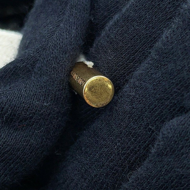 ルイヴィトン パーカー モノグラム ベロア コットン100% レディースXL LOUIS VUITTON ヴィトン 黒