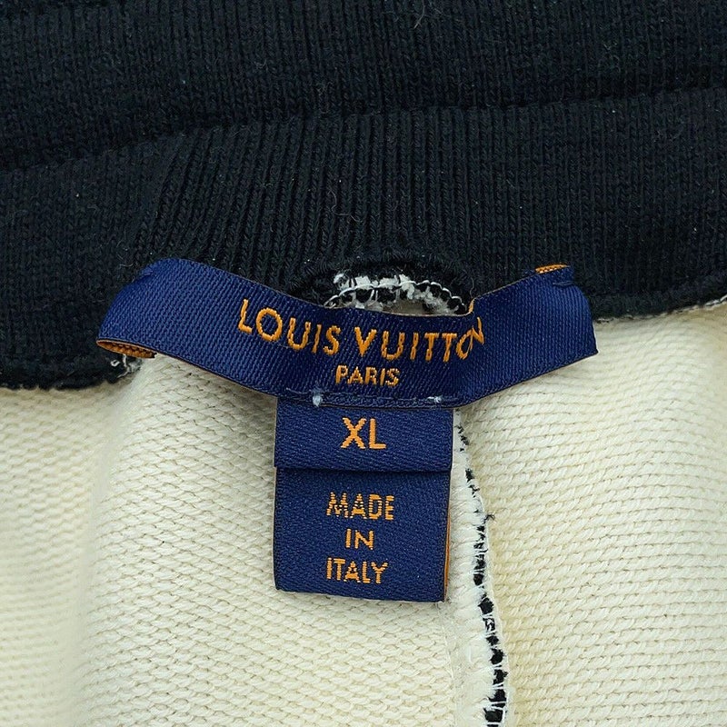 ルイヴィトン ボトムス モノグラム ベロアパンツ コットン レディースサイズXL LOUIS VUITTON ヴィトン 黒