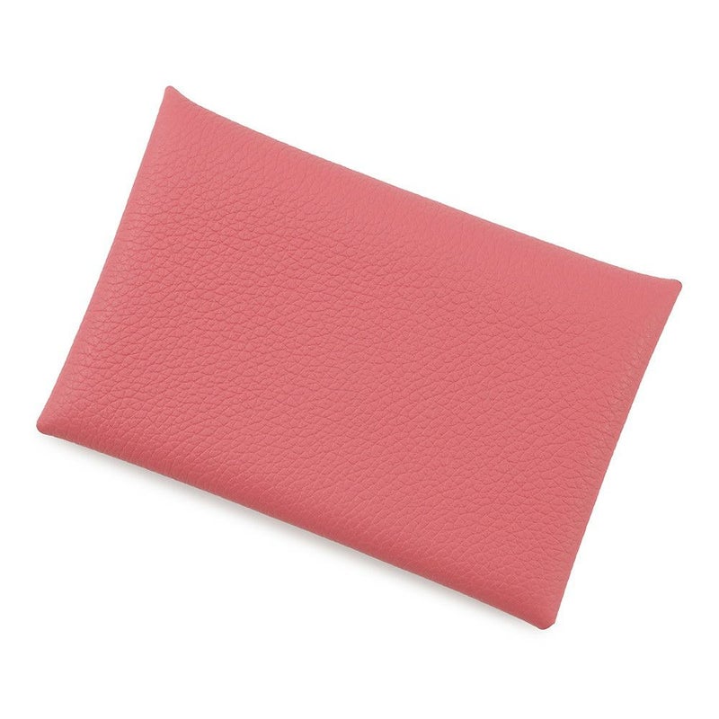 エルメス カードケース カルヴィ ローズアザレ エバーカラー K刻印 HERMES 名刺入れ