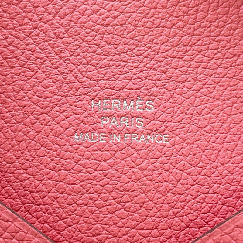 エルメス カードケース カルヴィ ローズアザレ エバーカラー K刻印 HERMES 名刺入れ