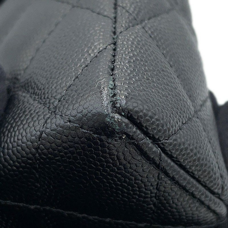 シャネル チェーンショルダーバッグ マトラッセ バニティ ココマーク キャビアスキン AP4385 CHANEL ヴァニティ 黒