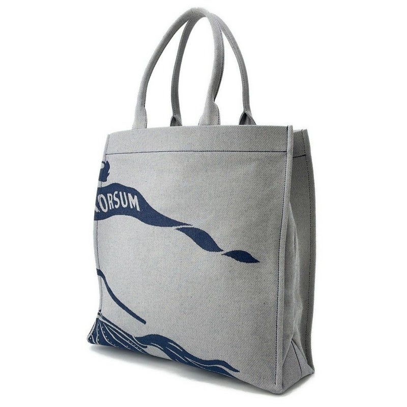 バーバリー トートバッグ EKD スクエアトート キャンバス 8080749 BURBERRY グレー