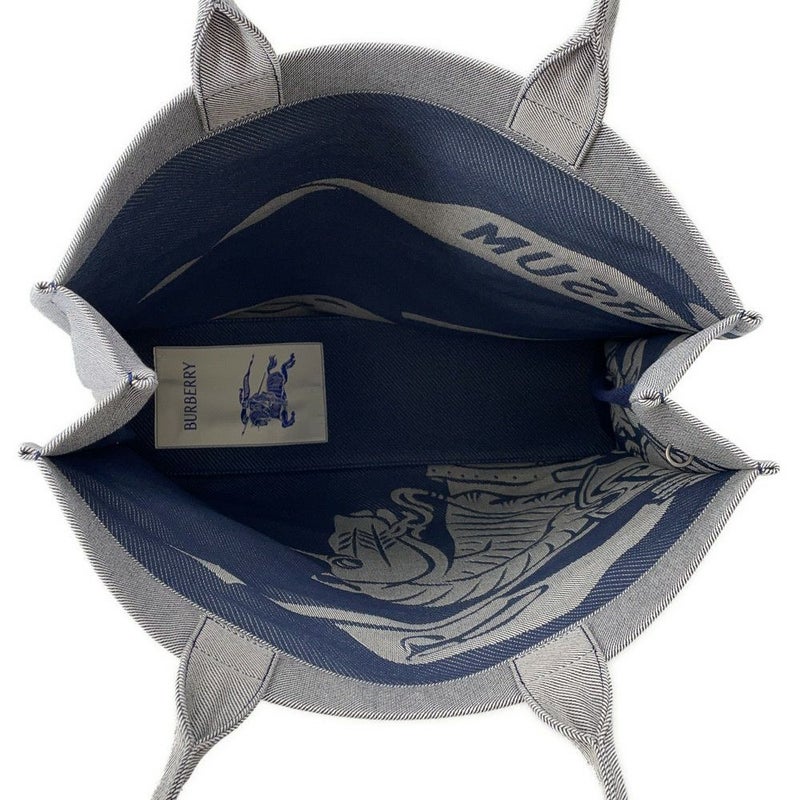 バーバリー トートバッグ EKD スクエアトート キャンバス 8080749 BURBERRY グレー