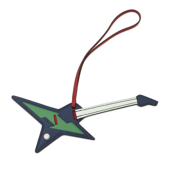 エルメス ロックチャーム ブルーサフィール/バンブー/ヴェールフィズ/ルージュピマン/シルバー金具 タデラクト/タデラクト/シャムキラ B刻印