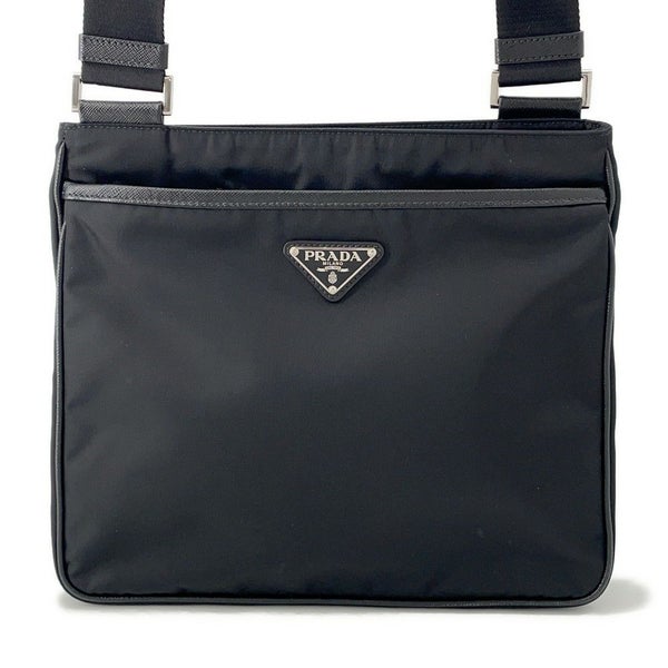 プラダ ショルダーバッグ Re-Nylon トライアングルロゴ 2VH118 PRADA 黒