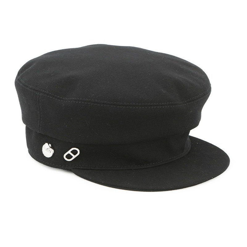 エルメス キャスケット ジュリエッタ・シーシェル コットン レディースサイズ57 HERMES 黒