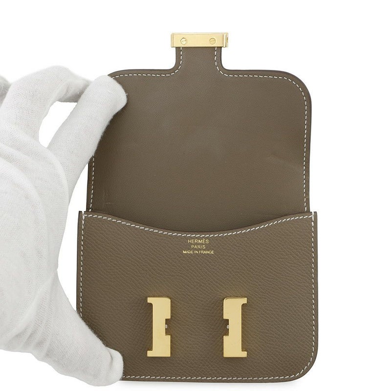 エルメス 財布 コンスタンス スリム エトゥープ/ゴールド金具 エプソン B刻印 HERMES 財布