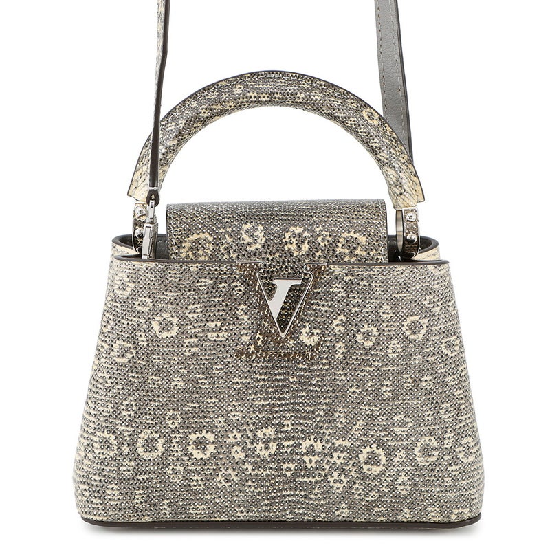 ルイヴィトン ハンドバッグ リザード カプシーヌ MINI N92997 LOUIS VUITTON ヴィトン バッグ 2way ショルダーバッグ