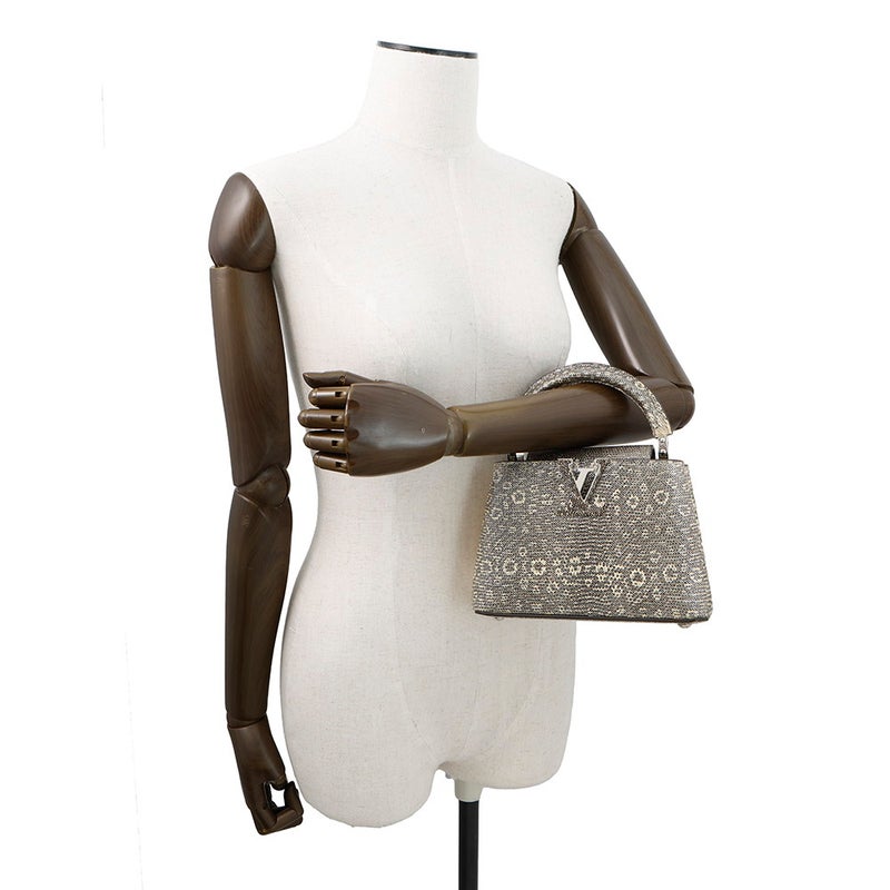 ルイヴィトン ハンドバッグ リザード カプシーヌ MINI N92997 LOUIS VUITTON ヴィトン バッグ 2way ショルダーバッグ