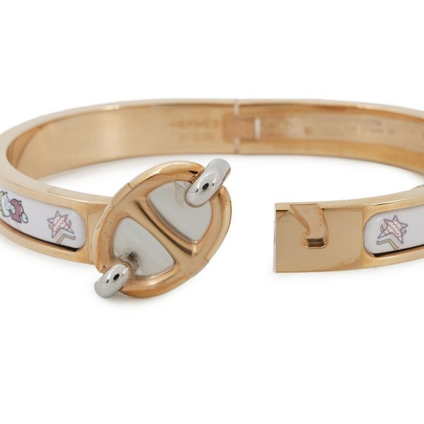 エルメス ブレスレット シェーヌダンクル ミニクリック PM ファニー・アイスクリーム ジャスミン/ピンクゴールド金具