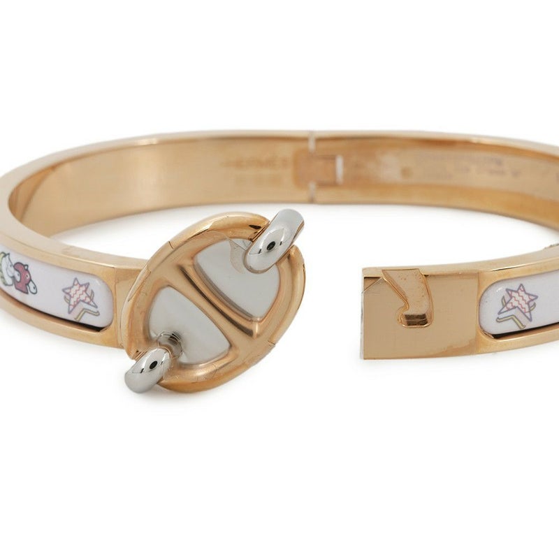 エルメス ブレスレット シェーヌダンクル ミニクリック PM ファニー・アイスクリーム ジャスミン/ピンクゴールド金具