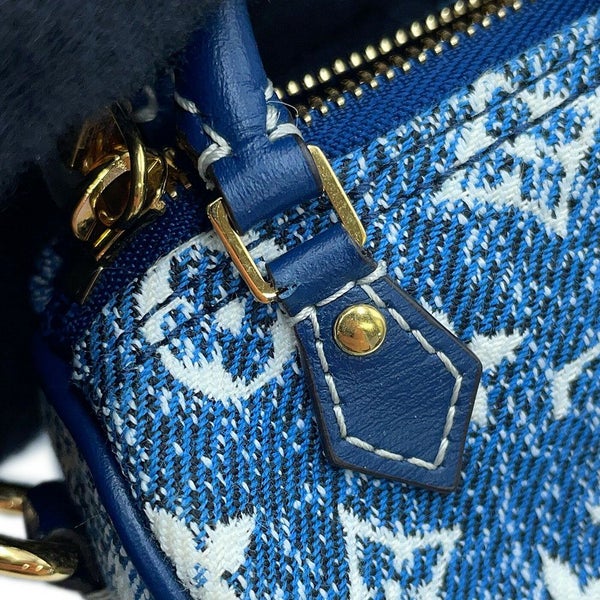 ルイヴィトン バッグチャーム モノグラム・デニム ビジューサック・マイクロ スピーディ M00546 キーホルダー