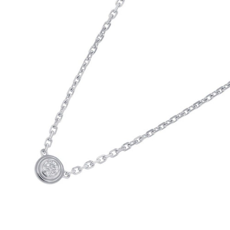 カルティエ ネックレス ダムール XS ダイヤモンド 1P 計0.04ct K18WGホワイトゴールド B7224515 Cartier ペンダント