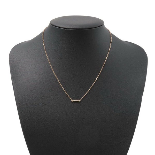 ティファニー ネックレス フルール ド リス ステム ダイヤモンド 6P K18PGピンクゴールド Tiffany&Co. ペンダント
