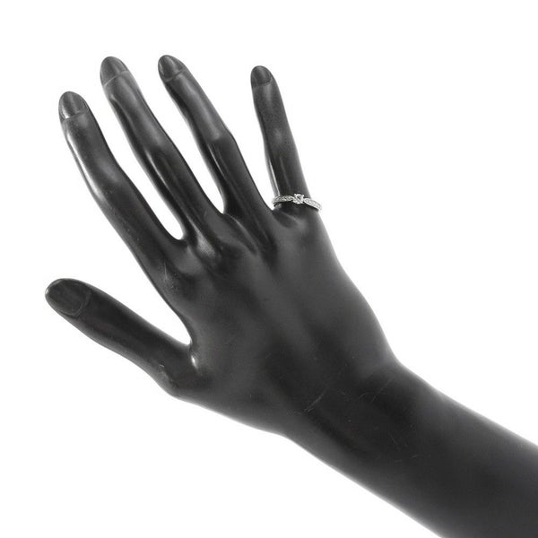 ティファニー リング ハーモニー ラウンド ブリリアント エンゲージメント ダイヤ 中石0.19ct Pt950プラチナ サイズ約9号 鑑定書付き 指輪