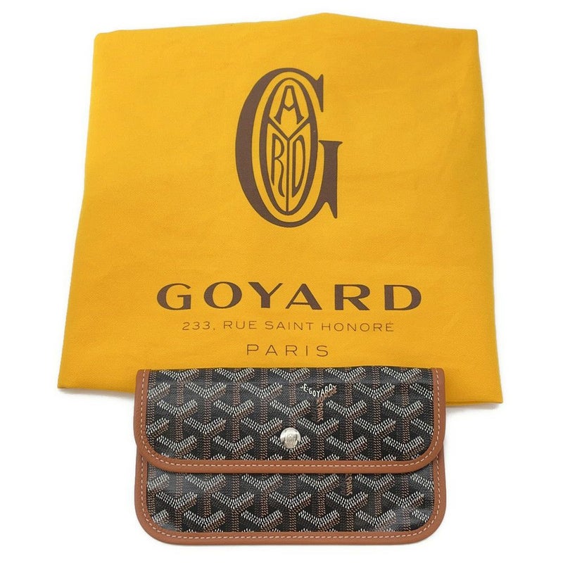 ゴヤール トートバッグ サンルイPM PVC/レザー STLOUIPMLTY01CL03P GOYARD ポーチ付き 黒
