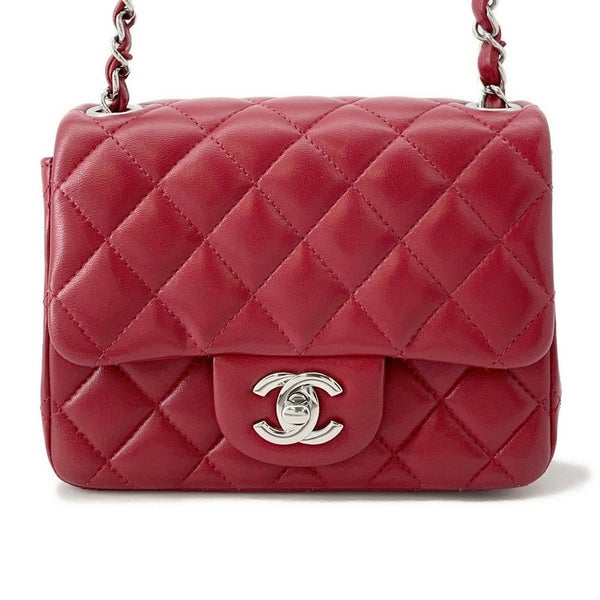 シャネル チェーンショルダーバッグ ミニマトラッセ ココマーク ラムスキン A35200 CHANEL ミニマト