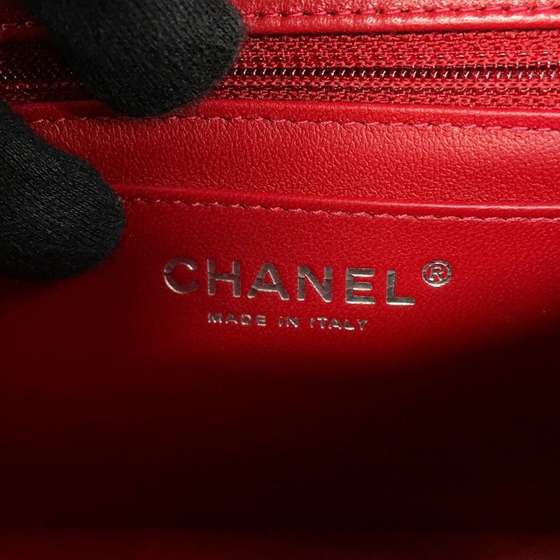 シャネル チェーンショルダーバッグ ミニマトラッセ ココマーク ラムスキン A35200 CHANEL ミニマト