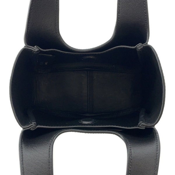 プラダ ハンドバッグ ロゴ ミニバッグ レザー 1BA349 PRADA 黒