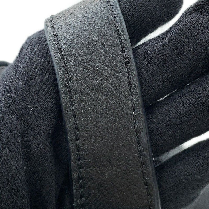 プラダ ハンドバッグ ロゴ ミニバッグ レザー 1BA349 PRADA 黒