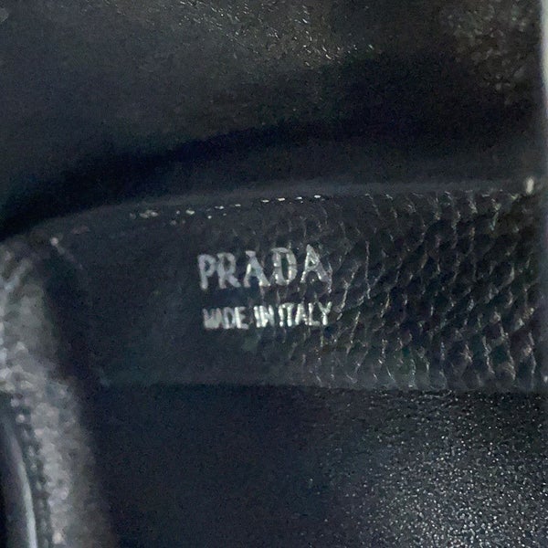 プラダ ハンドバッグ ロゴ ミニバッグ レザー 1BA349 PRADA 黒