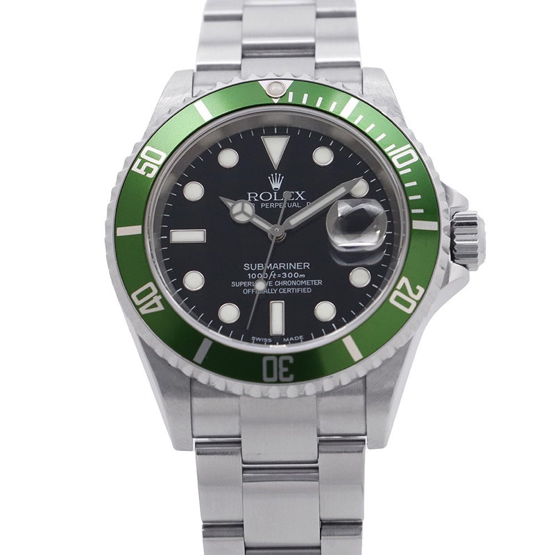 ロレックス サブマリーナ デイト F番 16610LV ROLEX 腕時計 ウォッチ 黒文字盤