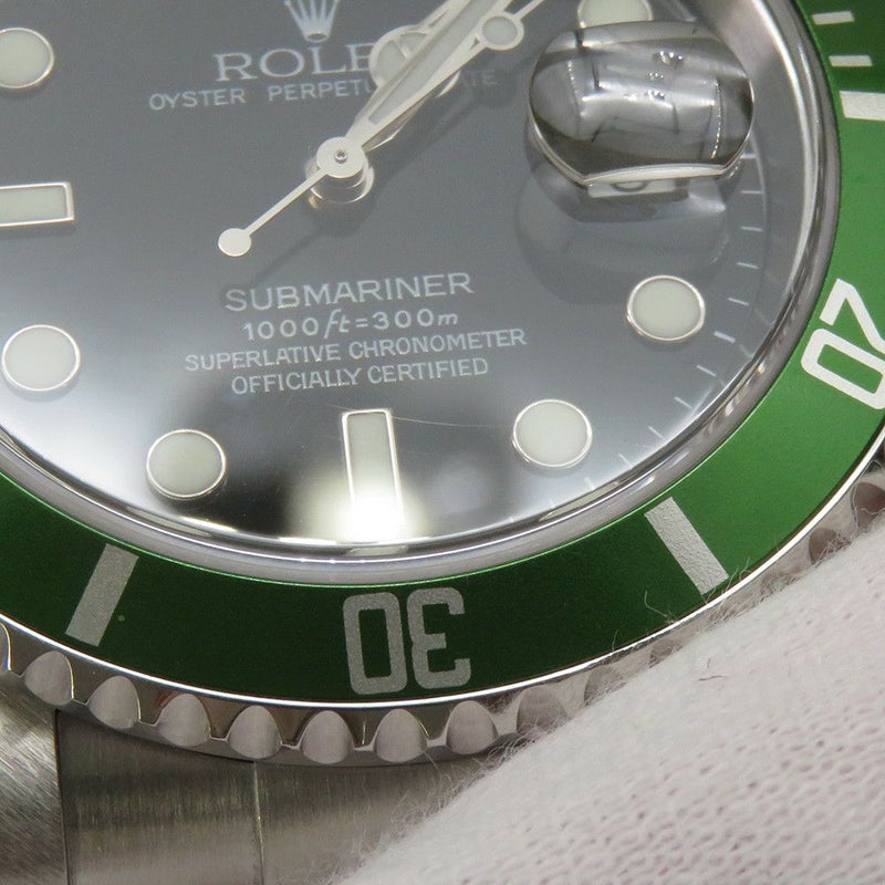 ロレックス サブマリーナ デイト F番 16610LV ROLEX 腕時計 ウォッチ 黒文字盤
