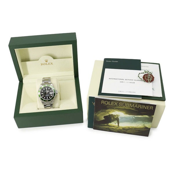 ロレックス サブマリーナ デイト F番 16610LV ROLEX 腕時計 ウォッチ 黒文字盤