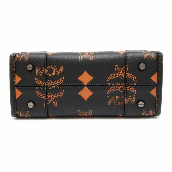 エムシーエム トートバッグ マキシ ヴィセトス スモール レザー MWTDABO01 MCM 2wayショルダーバッグ 黒