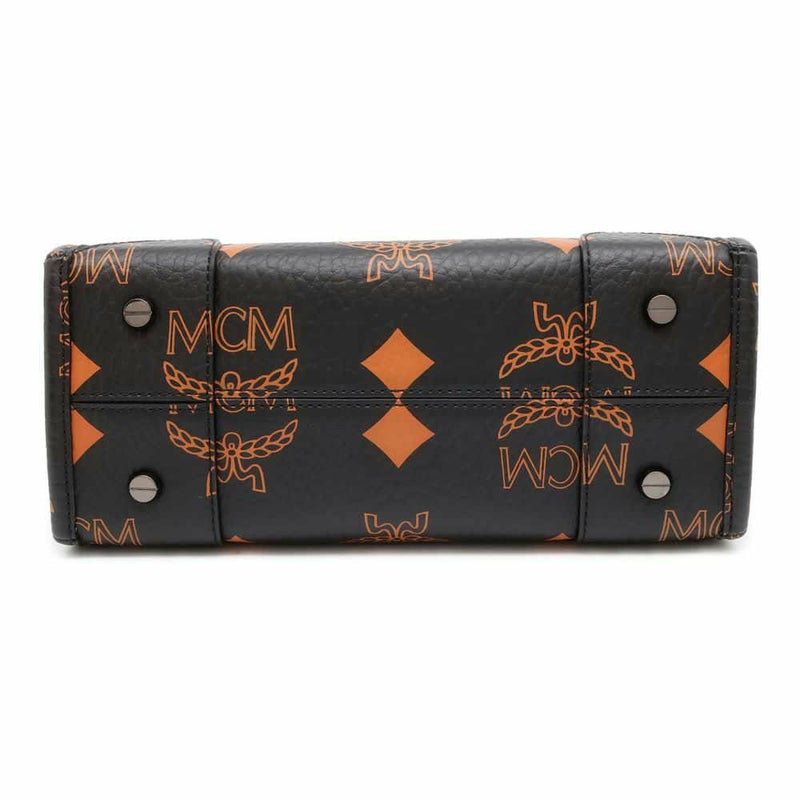 エムシーエム トートバッグ マキシ ヴィセトス スモール レザー MWTDABO01 MCM 2wayショルダーバッグ 黒