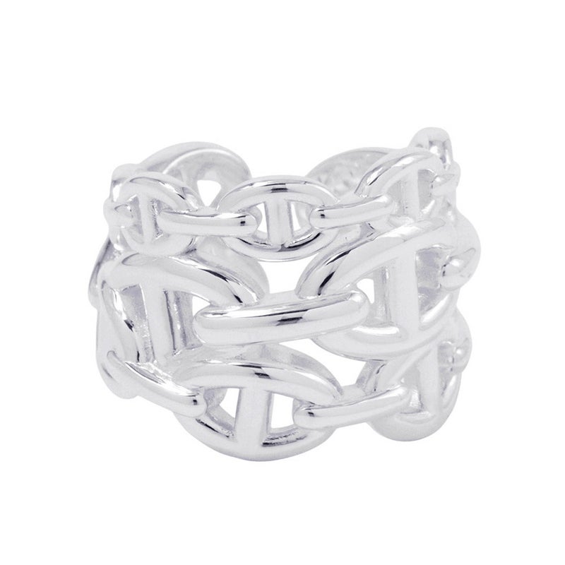 エルメス リング シェーヌダンクル アンシェネGM Enchainee SV925シルバー リングサイズ58 HERMES 指輪