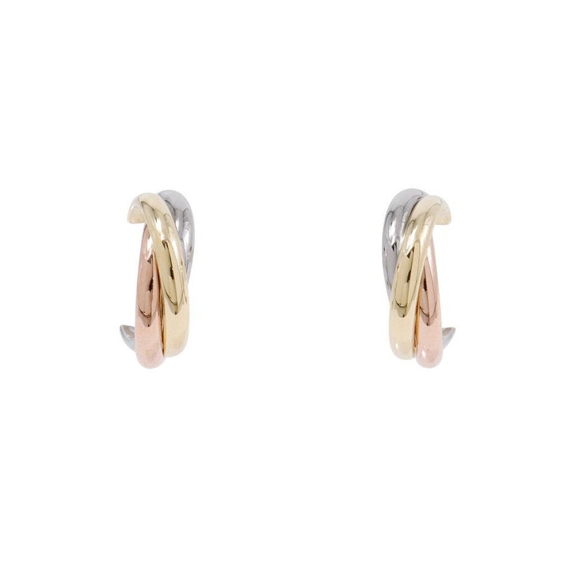 カルティエ ピアス トリニティ ミニモデル K18YG/K18PG/K18WG B8017100/B8301540 ジュエリー イヤリング