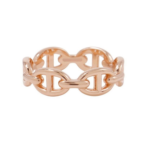 エルメス リング シェーヌダンクル アンシェネPM Enchainee K18PGピンクゴールド リングサイズ54 HERMES ジュエリー