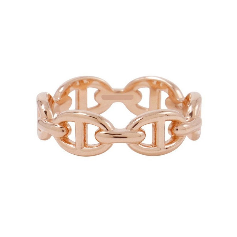 エルメス リング シェーヌダンクル アンシェネPM Enchainee K18PGピンクゴールド リングサイズ54 HERMES ジュエリー