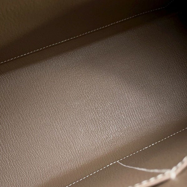 エルメス ハンドバッグ ケリー28 外縫い エトゥープ/ゴールド金具 エプソン Y刻印 2wayショルダー