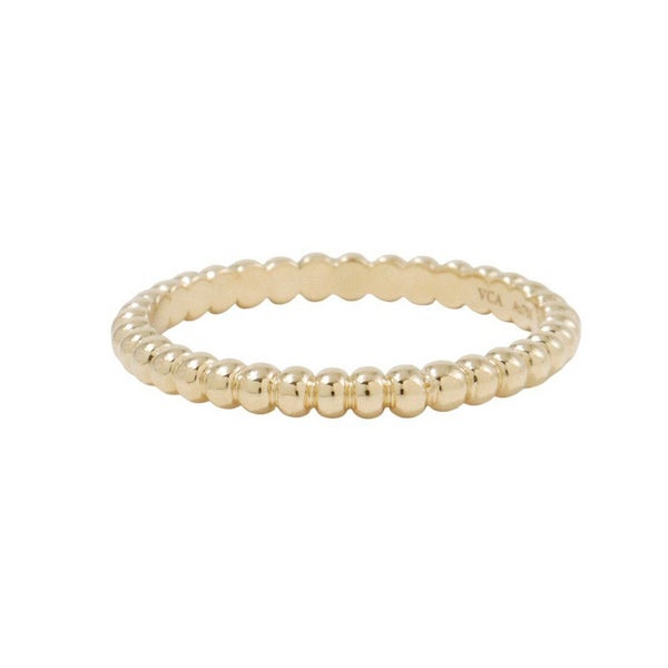 ヴァンクリーフ＆アーペル リング ペルレ K18YGイエローゴールド サイズ51 スモールモデル SM VCARPJMG51 V&A